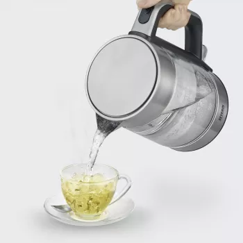 Elektrinis virdulys Severin 1,7 l 2200 W juodas nerūdijantis plienas permatomas
