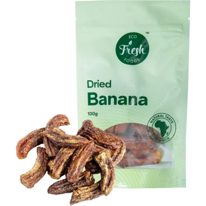 Eko švieži maisto produktai Džiovintas bananas 100 g
