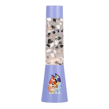 Stalinė lempa Paladone Bluey GloBuddies Flow Lamp – LED naktinė šviesa su Bluey figūrėle
