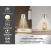 Beper P201UTP117 akumuliatorinė LED stalo lempa, 1,5 W, jutiklinis jungiklis, su ryškumo reguliavimu, 33 mm buteliui skirtas adapteris, atspari vandeniui, sidabro spalvos