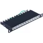 Pataisų skydelis ShiverPeaks BS08-67051, 0.5U, Cat6a, SPCC plienas, juodas