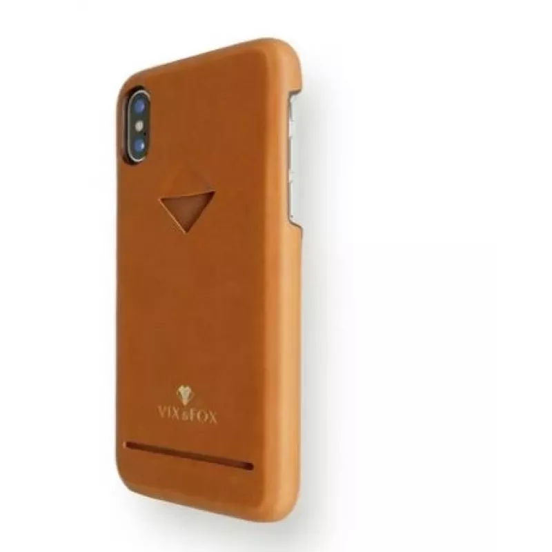 VixFox dėklas su kortelių kišene Samsung S9, karamelinės spalvos