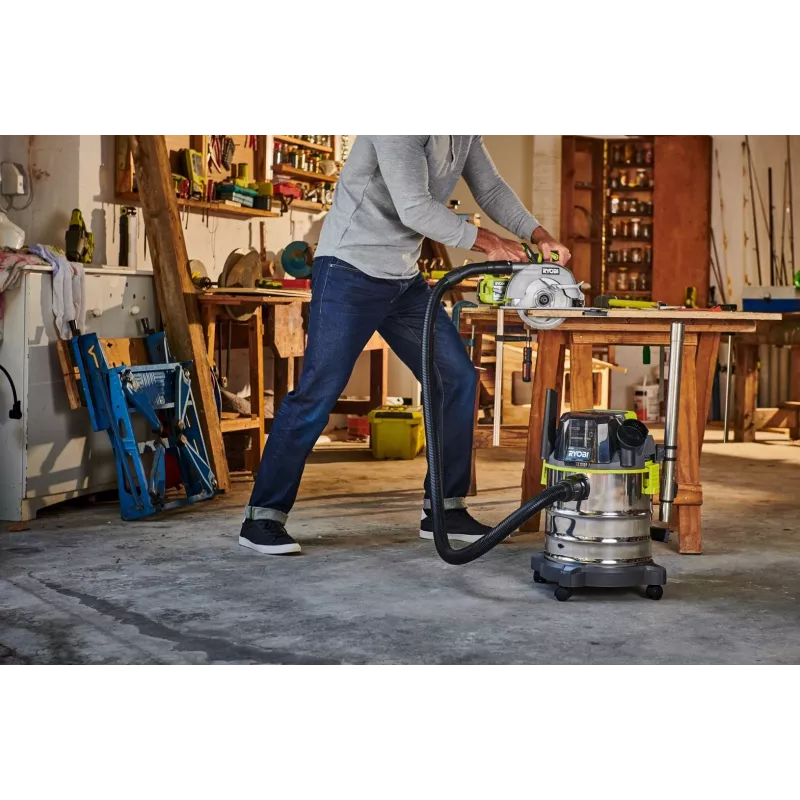 RYOBI R18WDV-0 dulkių siurblys 18V One+ juodas, žalias