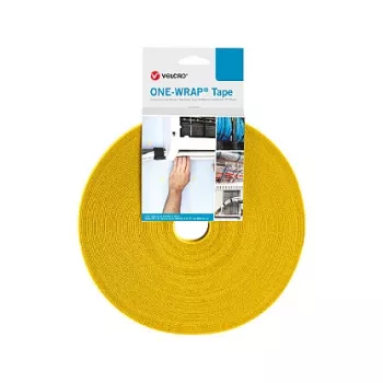 Velcro One Wrap Tape Polypropylene 25000 mm × 16 mm geltona, 1 vnt.