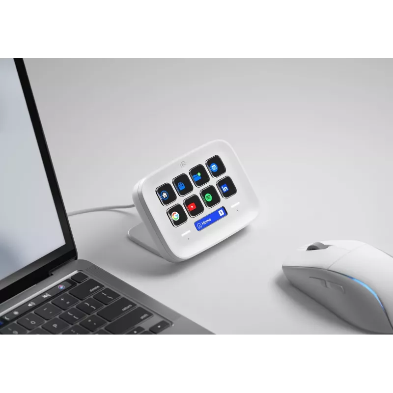 Elgato Stream Deck Neo 10-mygtis programuojamas valdiklis Baltas