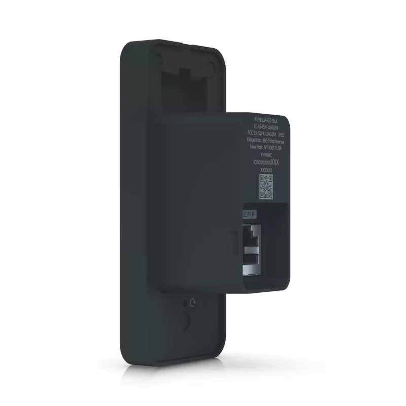 Ubiquiti Access Reader G2 juodas belaidis NFC kortelių skaitytuvas ir išėjimo prašymo įrenginys, 0.7 W garsiakalbis, 48 V PoE