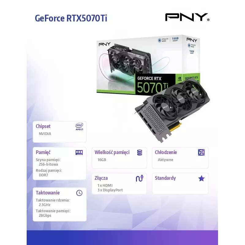 Vaizdo plokštė GeForce RTX 5070 Ti 16 GB GDDR7