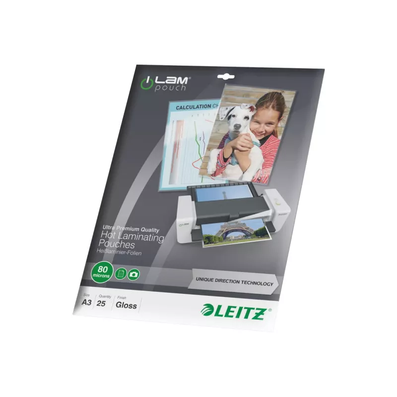 Laminavimo maišeliai Leitz iLAM UDT A3 25 vnt