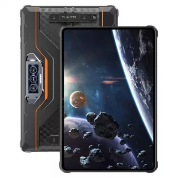 Planšetinis kompiuteris Oukitel RT8 11 colių, 6 GB RAM, 256 GB, 4G, Android 13, 20000 mAh, oranžinis