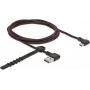 USB kabelis DeLOCK EASY-USB 2.0 Type-A į Micro-B vyriškas kampuotas 1,5 m juodas
