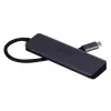 UNITEK uHUB Q4 USB-C 4 prievadų USB 3.2 Gen 1 5000 Mbit/s pilkas