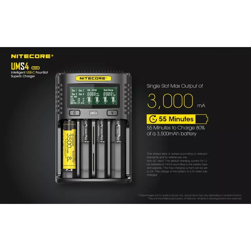 Įkroviklis Nitecore UMS4