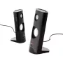 Laidiniai kompiuteriniai garsiakalbiai Audiocore AC860, 2 krypčių, 2.0 kanalai, 4 W RMS, USB maitinimas, 3.5 mm įvestis, juodi
