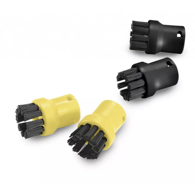 Kärcher šepečių rinkinys garo generatoriams 2.863-264.0, apvalūs plastikiniai šepečiai 26×26×40 mm, 4 vnt.