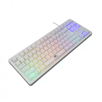 Mechaninė klaviatūra Baracuda Krill White KRILL-W – kompaktiškas išdėstymas, USB jungtis