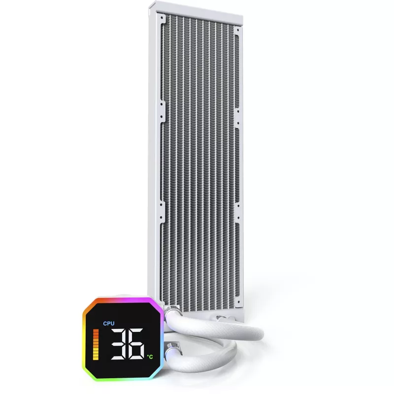 CPU aušintuvas MONECH HyperFlow Digital 360 (W) baltas 360 mm skystinis