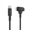 HYPER HyperJuice USB kabelis USB 2.0 1,5 m USB C / USB C / Lightning juodas