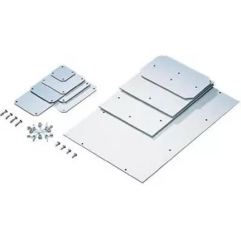 Montavimo plokštė Rittal PK 9550.000 — plieninė, pilka, 331×220 mm, 1,25 kg (4 vnt. pakuotė)