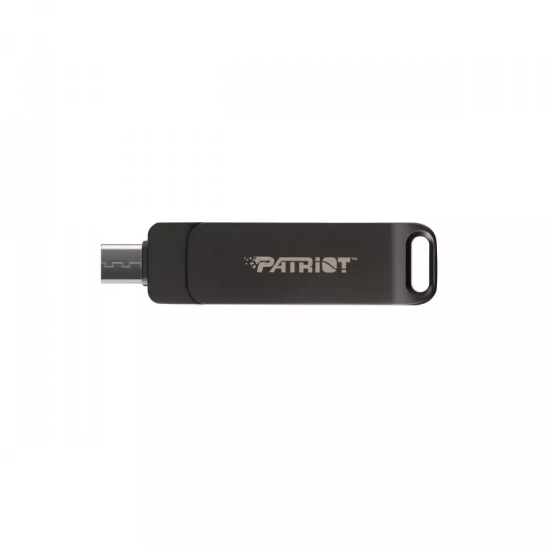 „Flashdrive“ PATRIOT Rage R550 32GB 100 MB/S USB A+C sukamasis dizainas (PE32GR550DSAD) Juoda