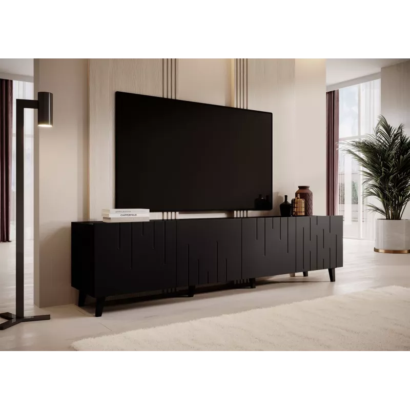 RTV spintelė BARI 200x42x52 matinis juodas