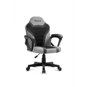 Žaidimų kėdė vaikams Huzaro HZ-Ranger 1.0 Gray tinklelis, pilka ir juoda