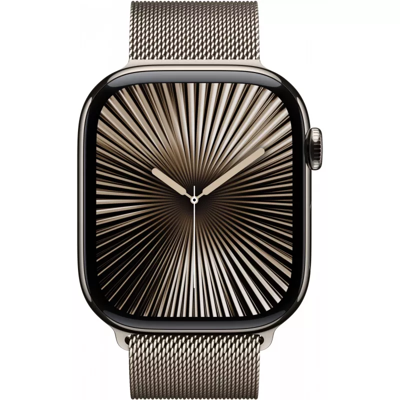 Apple Watch 10 46mm GPS+4G Titanium Milanaise M/L natūralus