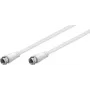 Goobay SAT antenos laidas (A+ klasė, >95 dB), 3 kartus ekranuotas, 2 m, baltas - F kištukas > F kištukas (visiškai ekranuotas) (58816)