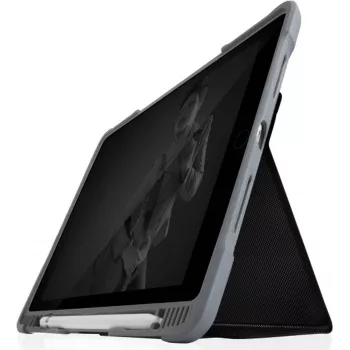 STM Dux Plus DUO Dėklas | Apple iPad 10,2 (2021 - 2019) | juodas/skaidrus | STM-222-236JU-01