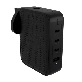Hyper HyperJuice 145W USB-C GaN kelioninis įkroviklis su 4 prievadais – juodas