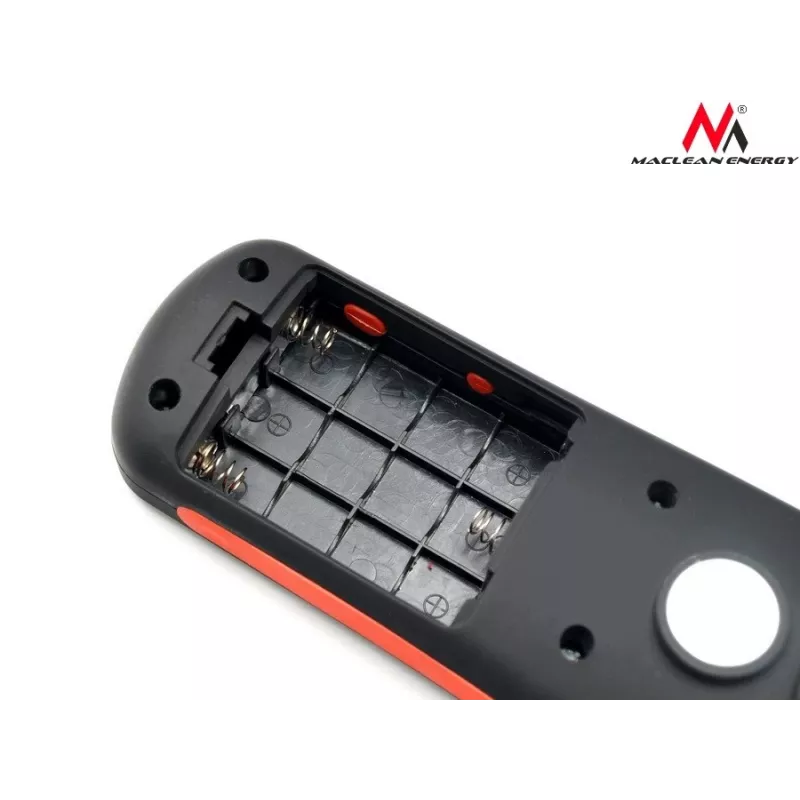 Dirbtuvinė lempa MACLEAN MCE03 — 24 LED, magnetinis pagrindas ir kabliukas, maitinama baterijomis (3×AAA)