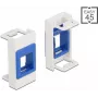 Keystone laikiklis DeLOCK Easy 45 modulis 22,5 x 45 mm balta mėlyna