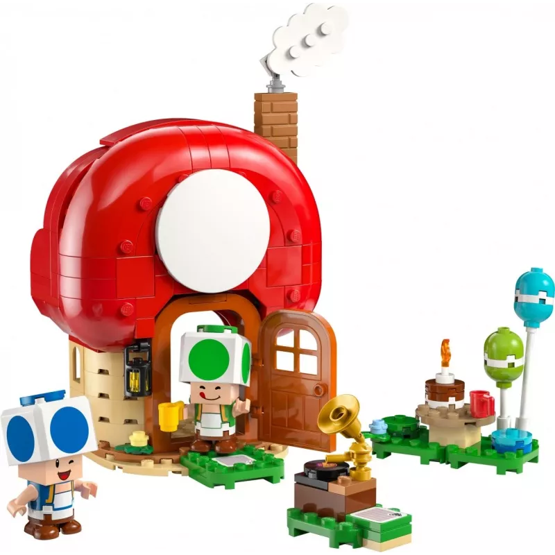 LEGO Super Mario vakarėlis Toad namelyje 72041 – konstruktorius su interaktyviais žaidimo elementais