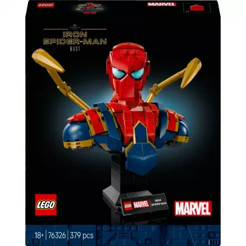 LEGO Marvel kolekcinė biustas Geležinis Žmogus-Voras 76326, 379 dalių, 18+ demonstracinis modelis, 170×200×110 mm