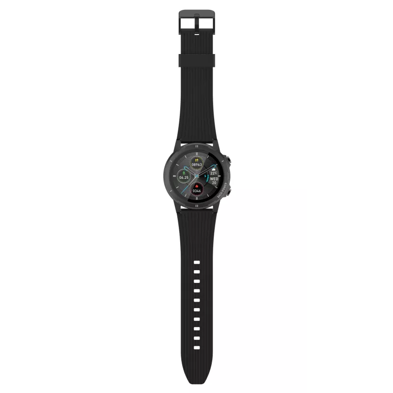 Denver SW-351 išmanusis laikrodis, 1,3″ IPS jutiklinis ekranas, pulso jutiklis, IP68, Bluetooth, juodos spalvos