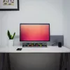 2 in 1 PC garsiakalbis Soundbar kompiuteriui su RGB LED apšvietimu, stereo, USB, 2 x 3W, AUX 3.5 mm