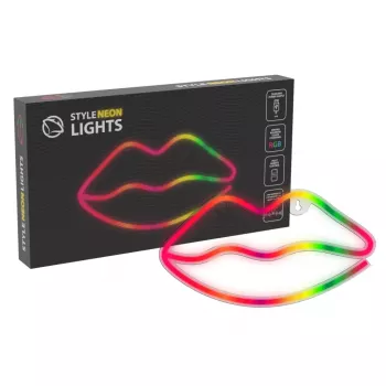 Neoninė lemputė MANTA SNL61RGB LIPS RGB spalvų kintanti dekoratyvinė iškaba