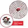 Einhell TE-CS 18/165-1 Li - Solo 16.5 cm Juoda, Raudona, Sidabrinė 4200 RPM