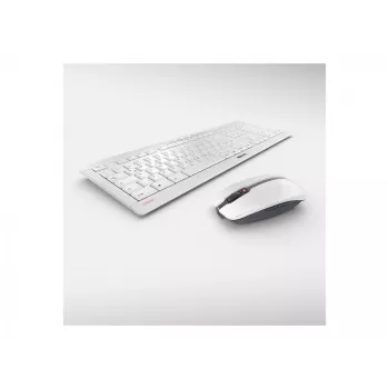 Belaidis klaviatūros ir pelės rinkinys CHERRY Stream Desktop Recharge, QWERTZ, vokiškas išdėstymas, pilka