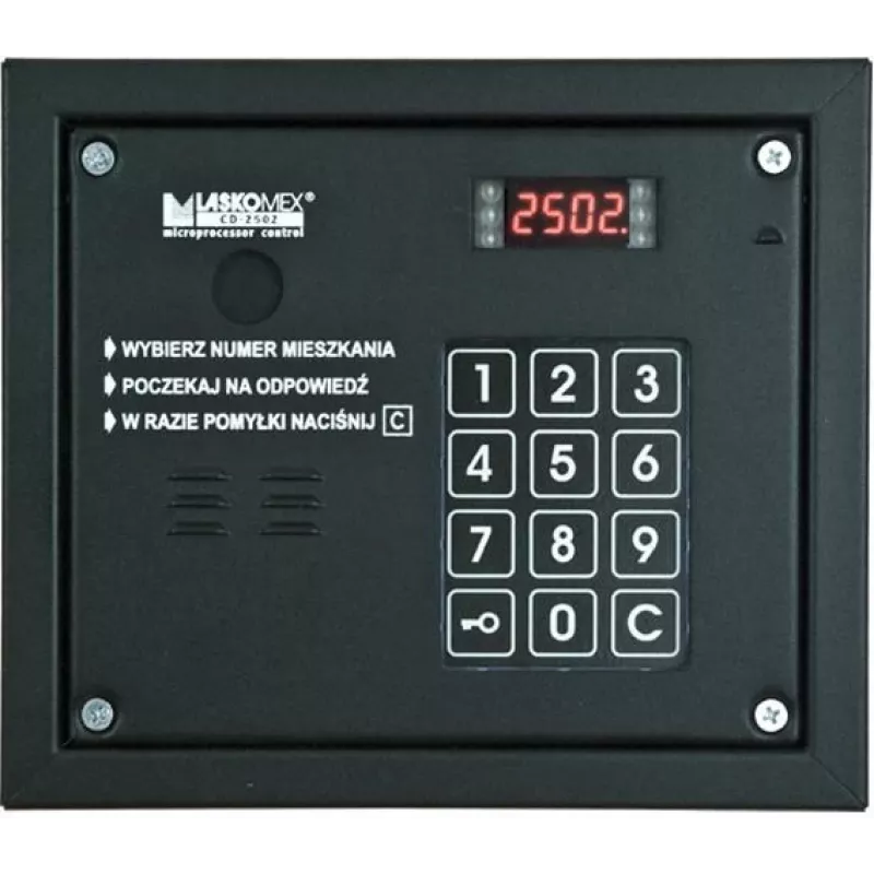 Laskomex CP-2503R garso skydelis juodas su RFID raktų skaitytuvu