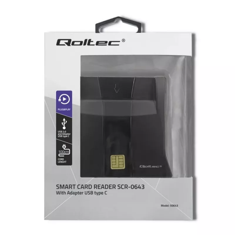 RFID skaitytuvas Qoltec 50643