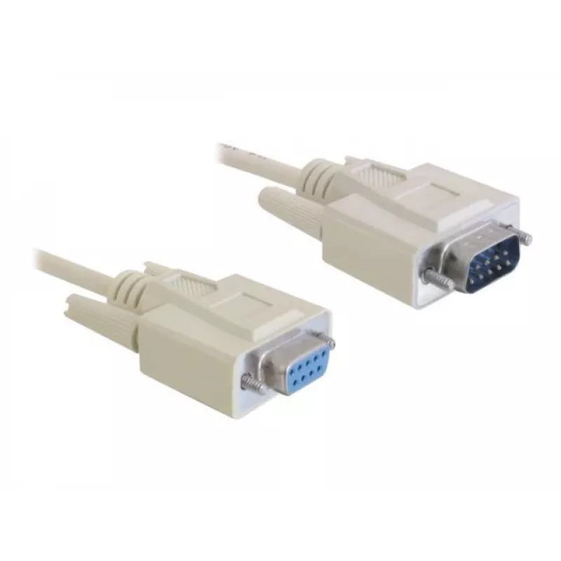 DeLOCK Sub-D9 serijinis kabelis 84016 5m smėlio spalvos