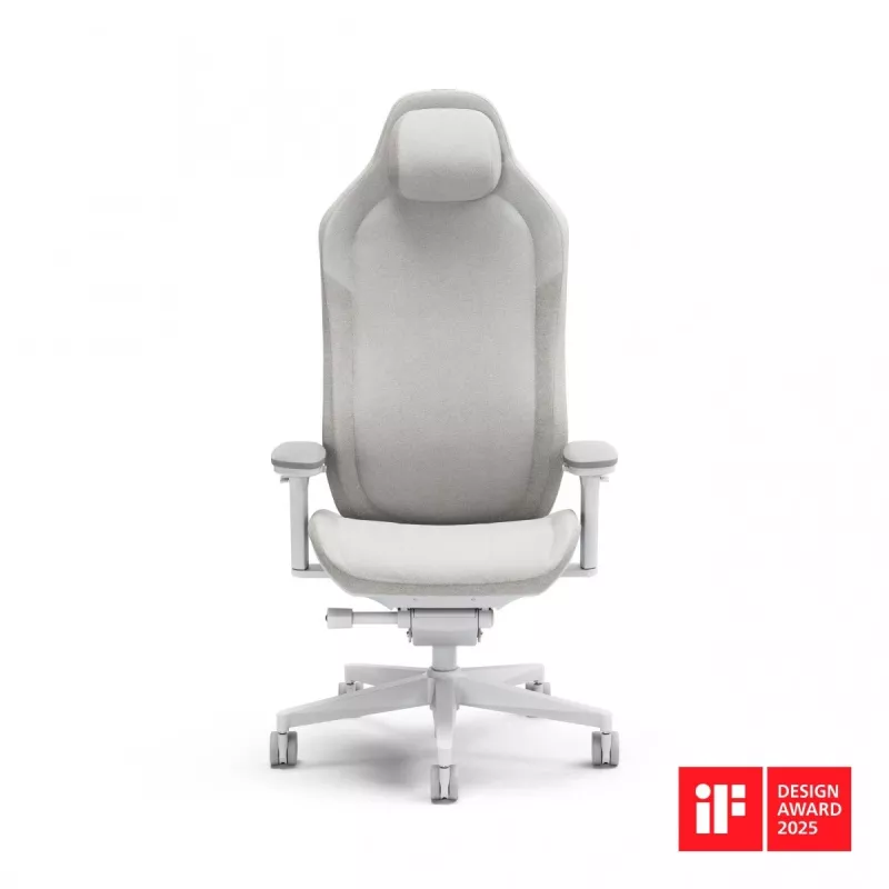 Fractal Design FD-CH-RE1F-02 žaidimų kėdė, balta, paminkštinta sėdynė