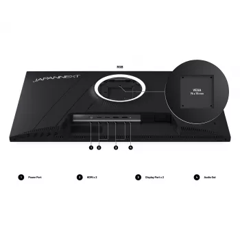 Monitorius JAPANNEXT JN-I270WQHD300F-HSP 27 colių (68,6 cm) 2560x1440 Wide Quad HD LED pilkas
