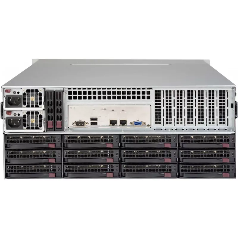 Supermicro SuperChassis 847BA-R1K23LPB 4U 36-lizdų serverio korpusas 1200W perteklinis maitinimas