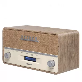Nešiojamas radijo imtuvas Denver DAB-36LW skaitmeninis tiuneris DAB+ 5W LCD