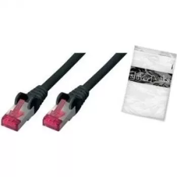 Tinklo kabelis ShiverPeaks BS75711-AS 1m Cat6a S/FTP Juodas