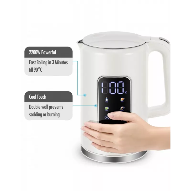 Elektrinis virdulys Forme FKG-8217, belaidis, nerūdijančio plieno, 1,7 L talpa