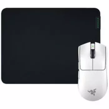 Žaidimų pelės ir kilimėlio rinkinys Razer Viper V3 Pro + Gigantus M – baltas
