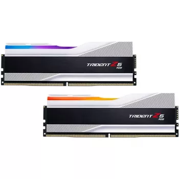DIMM 32 GB DDR5-6000 (2x 16 GB) Dual-Kit, Arbeitsspeicher silber, F5-6000J3636F16GX2-TZ5RS, Trident Z5 RGB, INTEL XMP