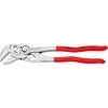 Knipex replinis veržliaraktis 250 mm, nikeliuotas, PVC rankenos, poliruoti nasrai